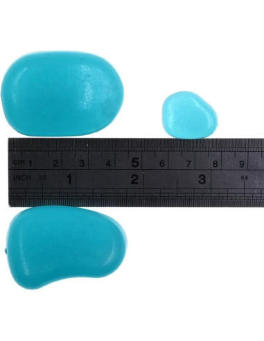 20 Piezas de Piedras Brillantes QTTLLI para Jardín 4.5cm