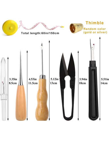Kit de Costura BAGERLA para Reparación de Tapicería 32 Piezas