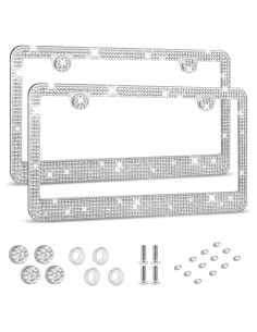 Marco de Placa de Licencia HOTOR con Rhinestones Brillantes