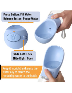 Botella de Agua Portátil para Perros Mr. Pen 0.56L Azul 2