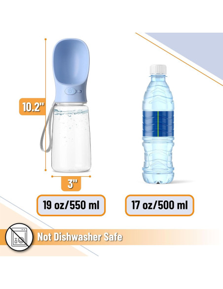 Botella de Agua Portátil para Perros Mr. Pen 0.56L Azul Botella de Agua Portátil para Perros Mr. Pen 0.56L Azul