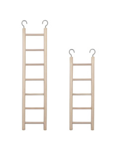 Escalera de Madera para Aves LWINGFLYER 2 Piezas 32x7 cm