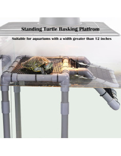 Plataforma de Sol para Tortugas MLONDHSU 27.4 cm Ajustable 2