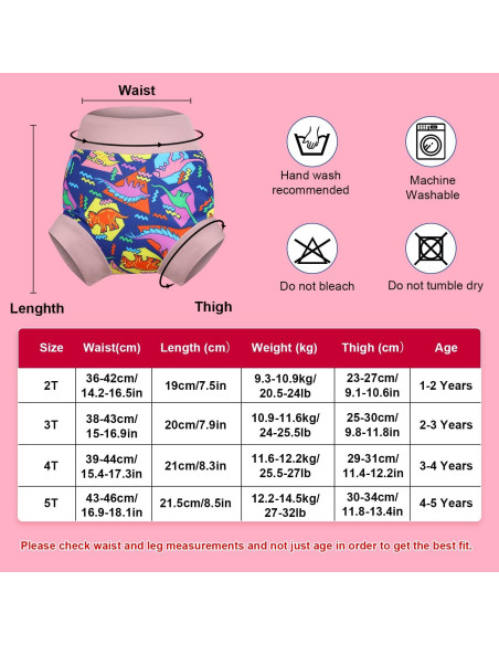 Pañal de Natación Reutilizable MoeMoe 2T Rosa Impermeable Pañal de Natación Reutilizable MoeMoe 2T Rosa Impermeable