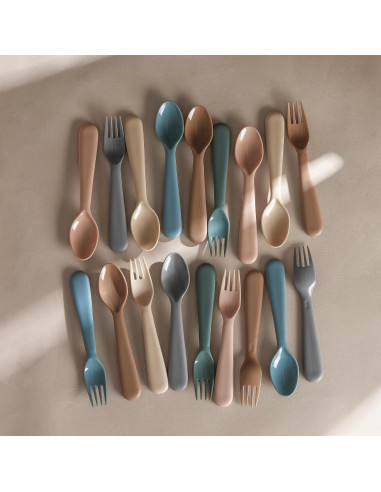 Juego de Utensilios para Niños 12 Piezas POIKSHARK Reutilizables