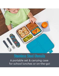 Juego de Utensilios Reutilizables Bentgo Kids - Acero Inoxidable 2