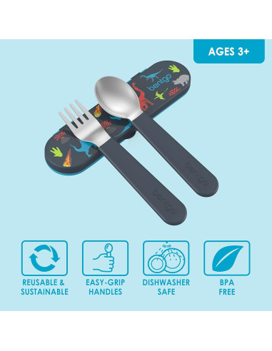 Juego de Utensilios Reutilizables Bentgo Kids - Acero Inoxidable