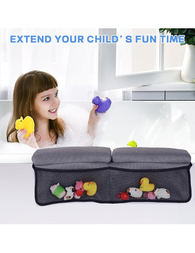 Juego Almohadilla Rodillas y Codos Baño Bebé JOY ANAN Gris