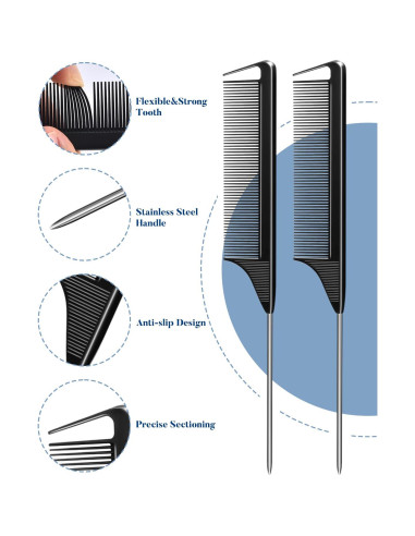 Clips de Metal para Peinar Cabello MORGLES 70PCS 3 Tamaños