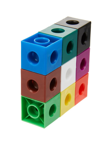 Cubos Snap Recursos de Aprendizaje - 100 Piezas Multicolor Cubos Snap Recursos de Aprendizaje - 100 Piezas Multicolor