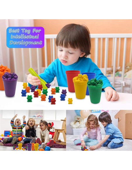 Kit Educativo de Osos para Contar y Clasificar Templeton - 70 Piezas Kit Educativo de Osos para Contar y Clasificar Templeton - 70 Piezas