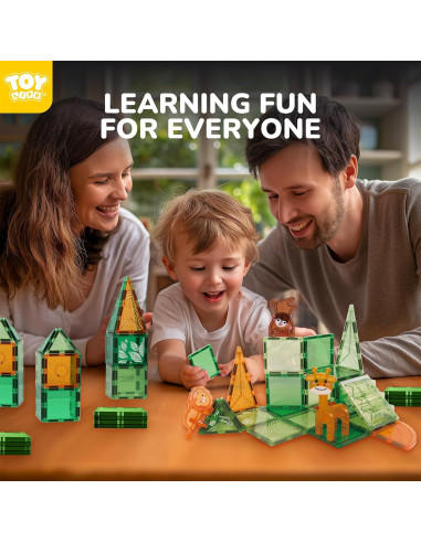 Azulejos Magnéticos TOY Life 56 Piezas Juguete Educativo STEM