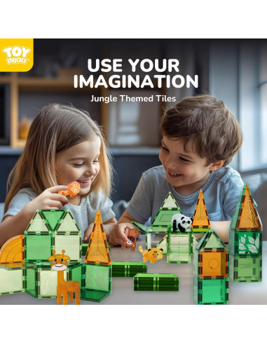 Azulejos Magnéticos TOY Life 56 Piezas Juguete Educativo STEM