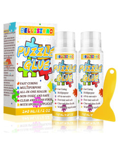 Pegamento para Rompecabezas Bellisinno 120ml x2 - Secado Rápido