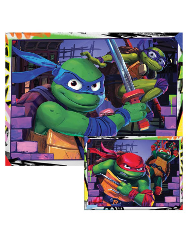 Rompecabezas 3D/2D TMNT Prime 3D 500 Piezas 24x18"