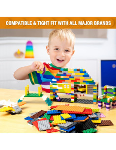 110 Placas de Construcción Mannidoo - 12 Colores y 11 Tamaños 2