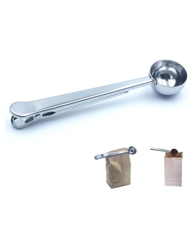 Cucharada de Acero Inoxidable 2-en-1 TacoMyxify con Clip