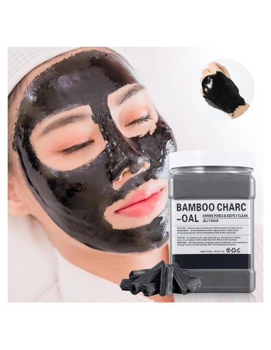 Mascarilla Facial de Gel Hidratante GUOYAOLIFU Carbón de Bambú 650g