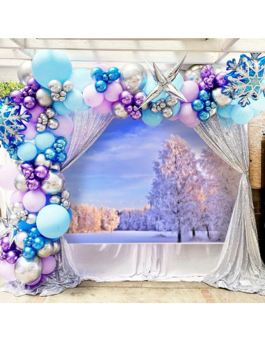 Globos de Fiesta Congelados 60pcs 30cm BAUANOOY Morados y Azules
