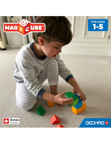 Geomag MagiCube 24 Piezas Bloques Magnéticos para Niños 1-5 Años