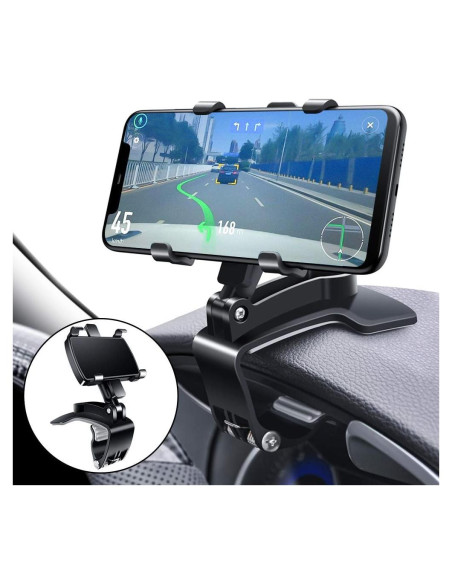 Soporte para Teléfono de Coche FONKEN Universal 4-6.8" Negro Soporte para Teléfono de Coche FONKEN Universal 4-6.8" Negro
