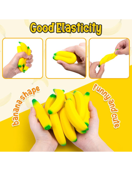 Juguetes Antiestrés de Plátano LovesTown 15PCS - Para Niños Juguetes Antiestrés de Plátano LovesTown 15PCS - Para Niños