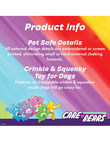 Juguete de Peluche para Perros Care Bears Cheer Bear 22.86 cm
