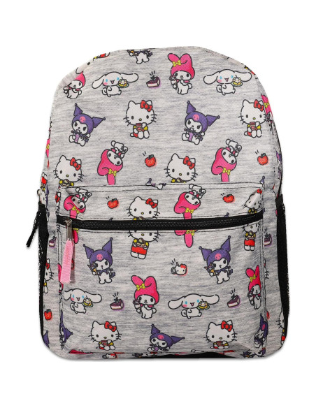 Mochila Escolar Hello Kitty 16" con Stickers y Botella de Agua Mochila Escolar Hello Kitty 16" con Stickers y Botella de Agua