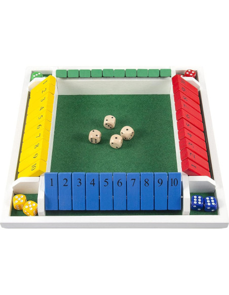 Juego de Dados AMEROUS Cierra la Caja - 30.48 cm - 12 Dados Juego de Dados AMEROUS Cierra la Caja - 30.48 cm - 12 Dados