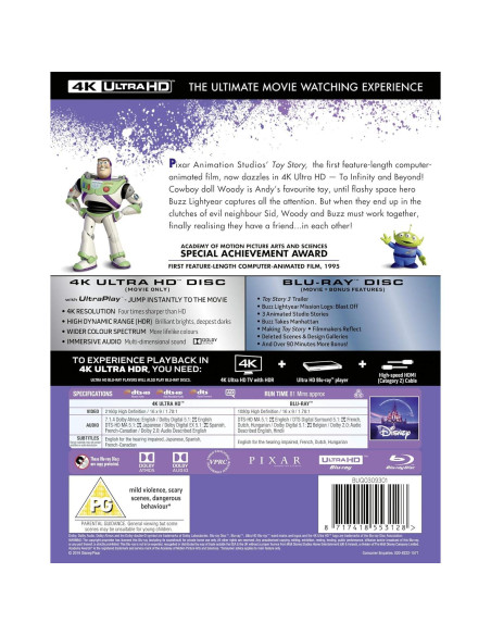 Película Toy Story 4K UHD Disney 2019 Región Libre Película Toy Story 4K UHD Disney 2019 Región Libre