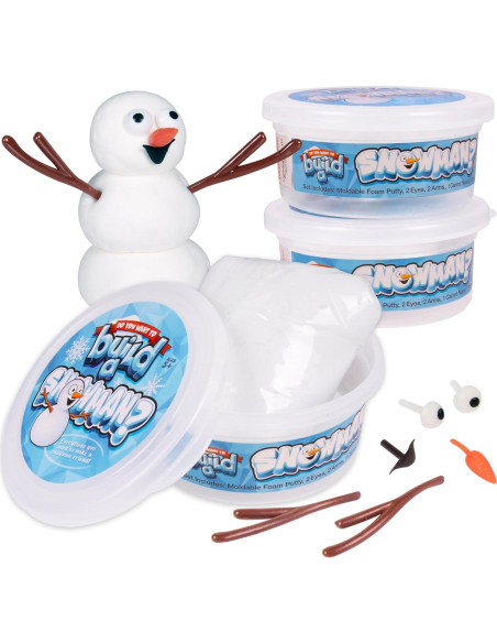 Kit de Manualidades para Hacer Muñecos de Nieve Kangaroo 3 Piezas Kit de Manualidades para Hacer Muñecos de Nieve Kangaroo 3 Piezas