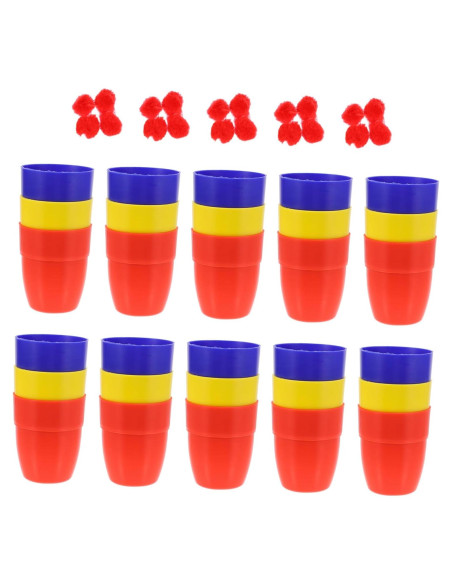 TOYANDONA Set de Copas de Trucos Mágicos 30pcs para Niños TOYANDONA Set de Copas de Trucos Mágicos 30pcs para Niños