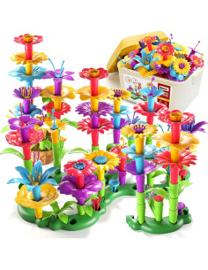 Set de Juguetes de Construcción de Jardín de Flores 81 PCS 2