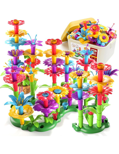 Set de Juguetes de Construcción de Jardín de Flores 81 PCS