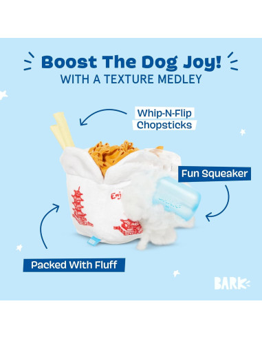 Juguete Squeaky para Perros Barkbox Chow Chow Mein Mediano