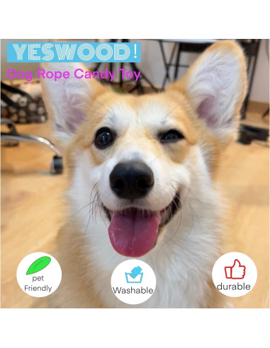 Juguetes de Cuerda para Perros YESWOOD! 4-Pack 28cm