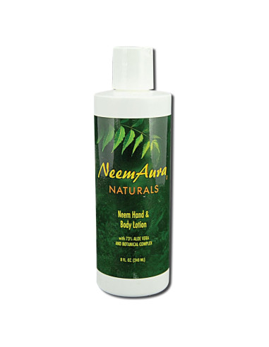 Loción Hidratante para Manos y Cuerpo Neem Aura 236.6 ml