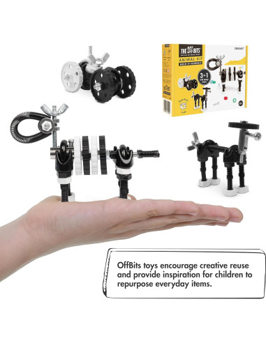 Conjunto de Construcción The Off Bits Cebra Negra - Juguete STEM 6+
