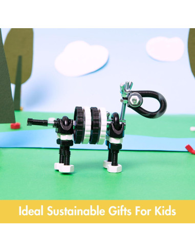 Conjunto de Construcción The Off Bits Cebra Negra - Juguete STEM 6+