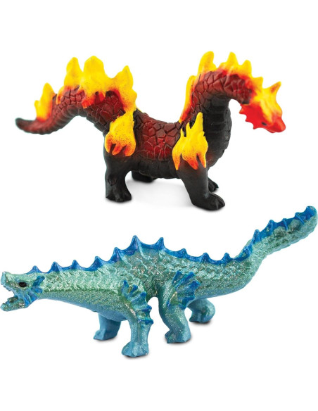 Figuras de Dragón Elemental Safari Ltd. - 6 Miniaturas Figuras de Dragón Elemental Safari Ltd. - 6 Miniaturas