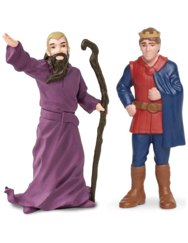 Figuritas Medievales Safari Ltd - Mago, Bruja, Rey, Reina, Príncipe