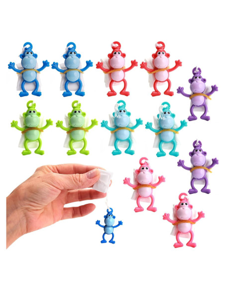 Juguetes de Paracaídas Monos 12 Piezas Multicolor para Niños Juguetes de Paracaídas Monos 12 Piezas Multicolor para Niños