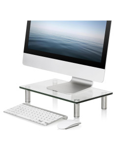 Soporte para Monitor FITUEYES de Vidrio Ajustable 38.4x23.9cm