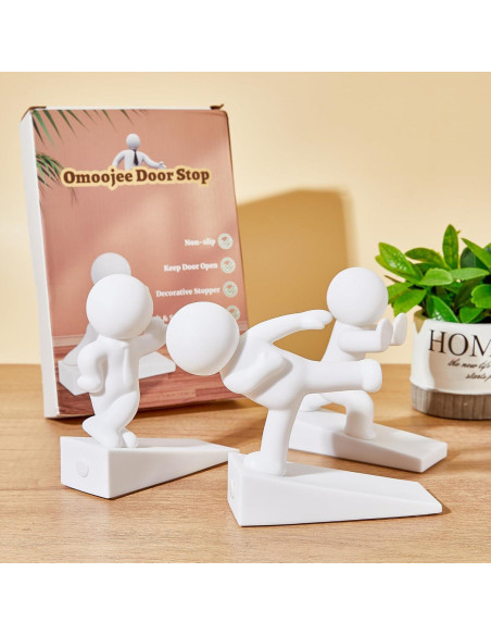 Tope de Puerta Omoojee 3 Pcs Antideslizante Blanco Tope de Puerta Omoojee 3 Pcs Antideslizante Blanco