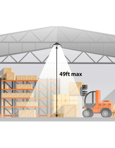 Luz LED de Alta Bahía JONATHAN Y JYL9801A 28600 Lúmenes 5000K