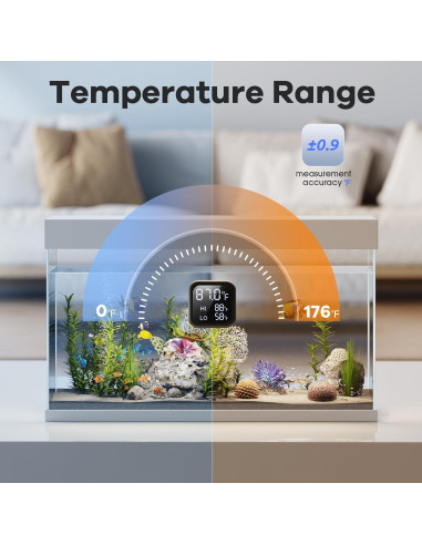 Termómetro Digital Acuario GODMISS - Alarma Temperatura 5-757L
