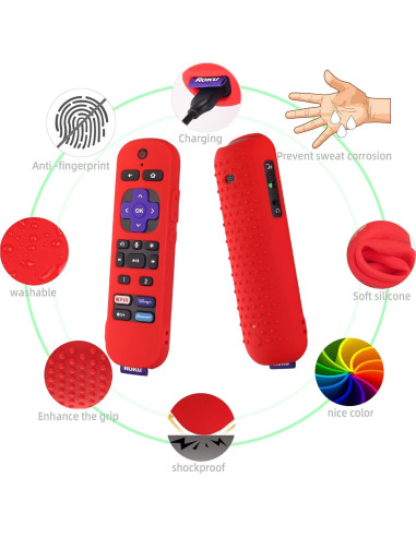 Funda de silicona AKSHFETH para control remoto Roku Ultra 2022