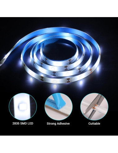 Luces de tira LED 1.0 m Litupshow con control remoto y 8 modos