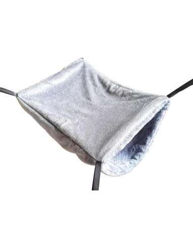 Hamaca de Felpa Suave Mengxi para Hurones y Ratas Mediana Gris