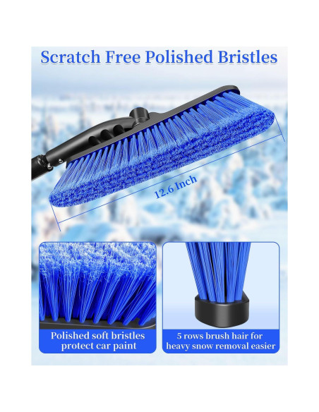 Cepillo de Nieve HEEYA 111.76 cm con Raspador de Hielo Azul Cepillo de Nieve HEEYA 111.76 cm con Raspador de Hielo Azul